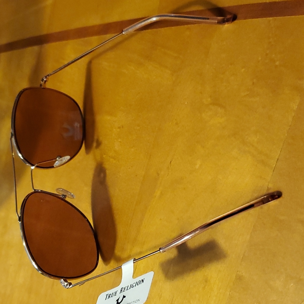 NWT True Religion Aviator Gold TR4147 Sunglass - Picture 4 of 8